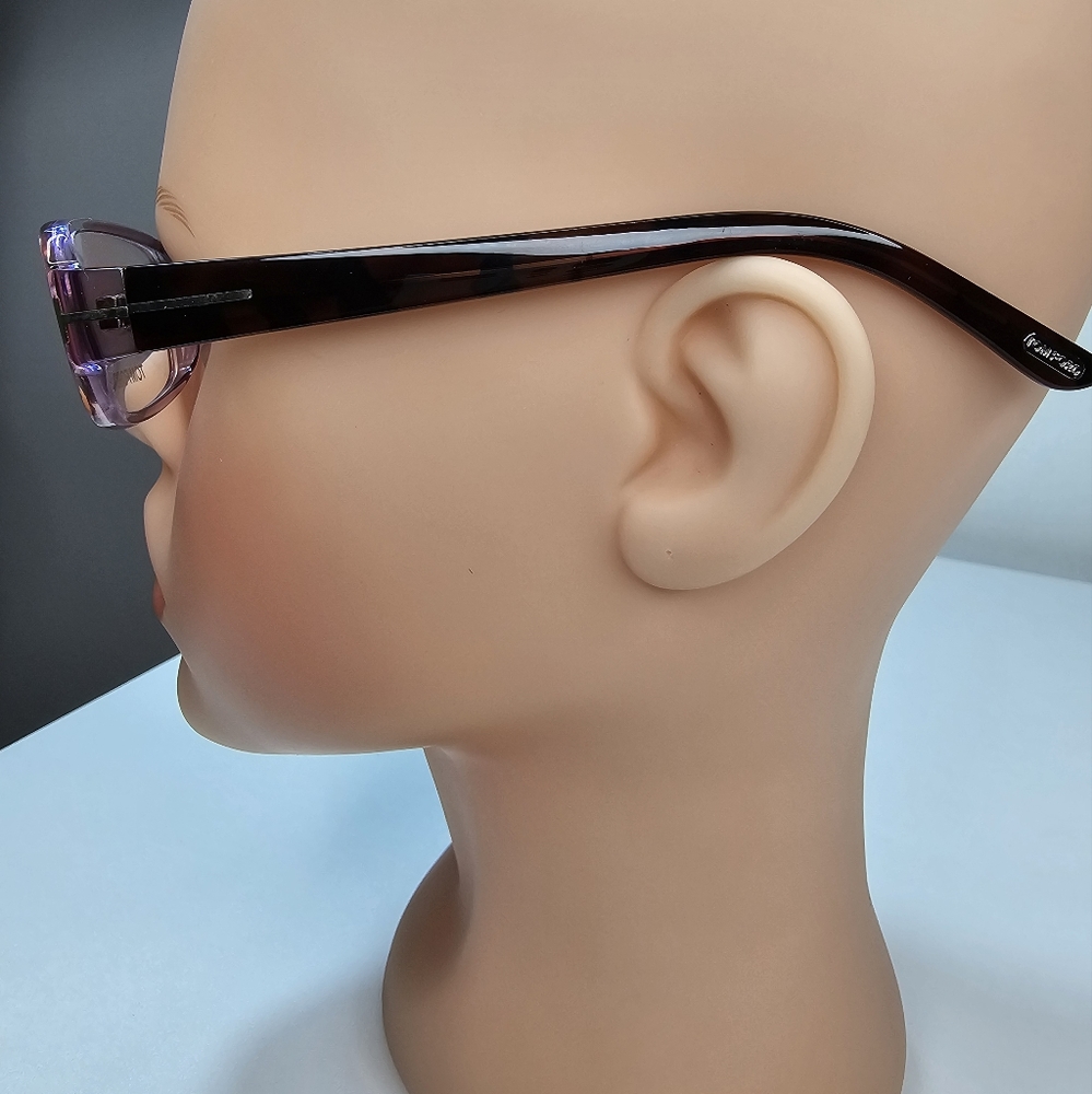 TOM FORD 53 mm women's lavender tortoise rectangle‎ eyeglasses - Picture 9 of 15